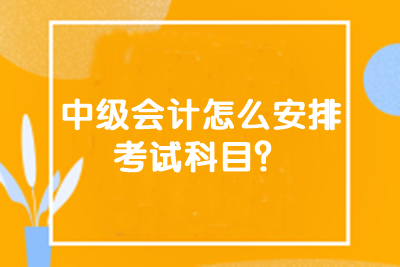 中級(jí)會(huì)計(jì)怎么安排考試科目？