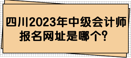 四川2023年中級(jí)會(huì)計(jì)師報(bào)名網(wǎng)址是哪個(gè)？