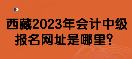 西藏2023年會(huì)計(jì)中級(jí)報(bào)名網(wǎng)址是哪里？