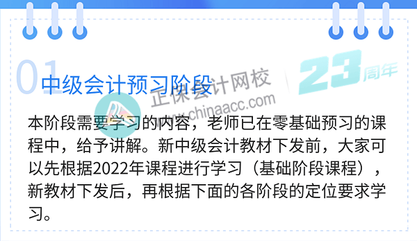 中級會計職稱預(yù)習階段
