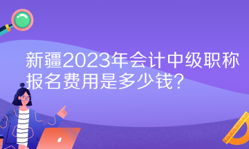 新疆2023年會計(jì)中級職稱報(bào)名費(fèi)用是多少錢？