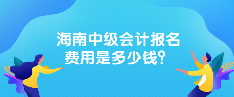 海南中級會計報名費用是多少錢？