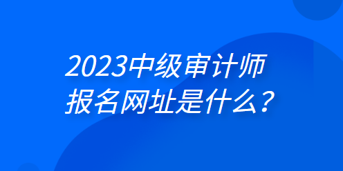 2023年中級審計師報名網(wǎng)址是什么？