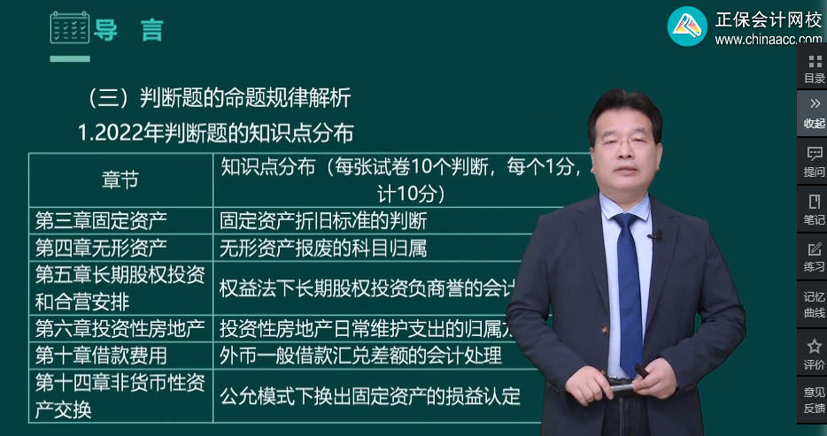 高志謙老師強(qiáng)勢整理！中級會計實務(wù)知識點分布-判斷題
