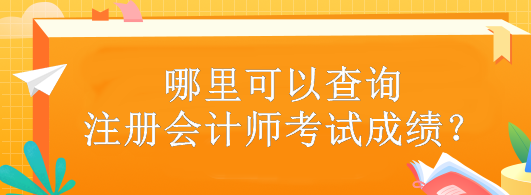 哪里可以查詢注冊(cè)會(huì)計(jì)師考試成績(jī)？