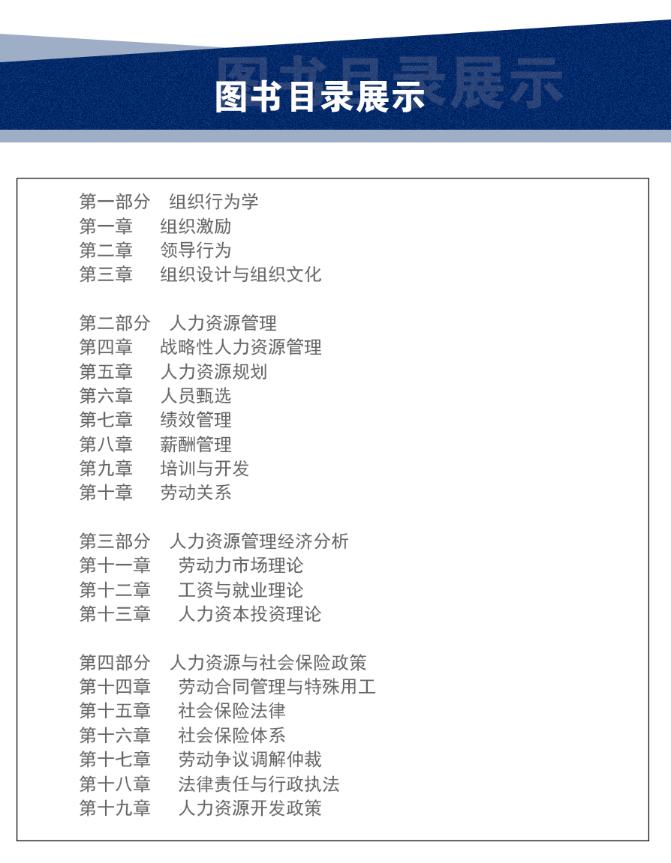 2023年經(jīng)濟(jì)師中級(jí)人力資源方向考哪些內(nèi)容？