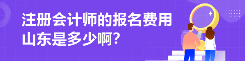 注冊(cè)會(huì)計(jì)師的報(bào)名費(fèi)用山東是多少?。? suffix=