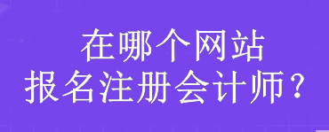 在哪個網站報名注冊會計師？