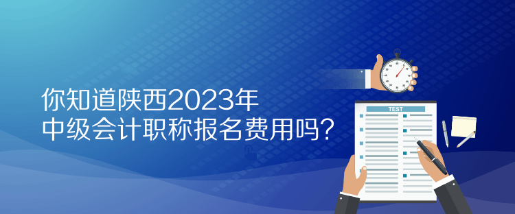 你知道陜西2023年中級(jí)會(huì)計(jì)職稱報(bào)名費(fèi)用嗎？