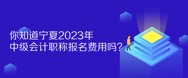 你知道寧夏2023年中級(jí)會(huì)計(jì)職稱(chēng)報(bào)名費(fèi)用嗎？