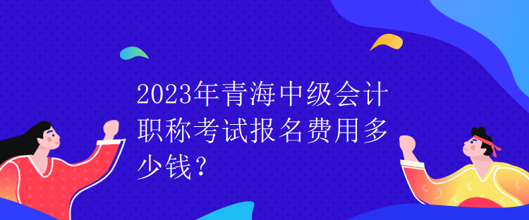 2023年青海中級會計職稱考試報名費用多少錢？