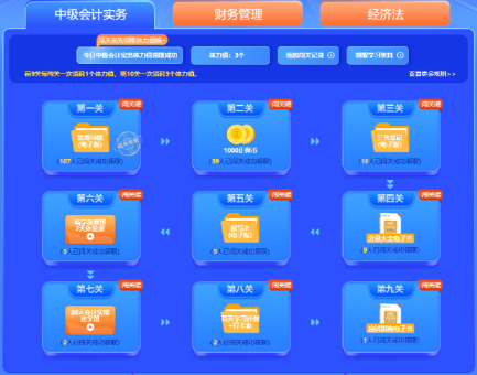 2023中級會計闖關(guān)賽開賽僅1小時 已有考生闖到第九關(guān) 距拿獎僅剩一步之遙！
