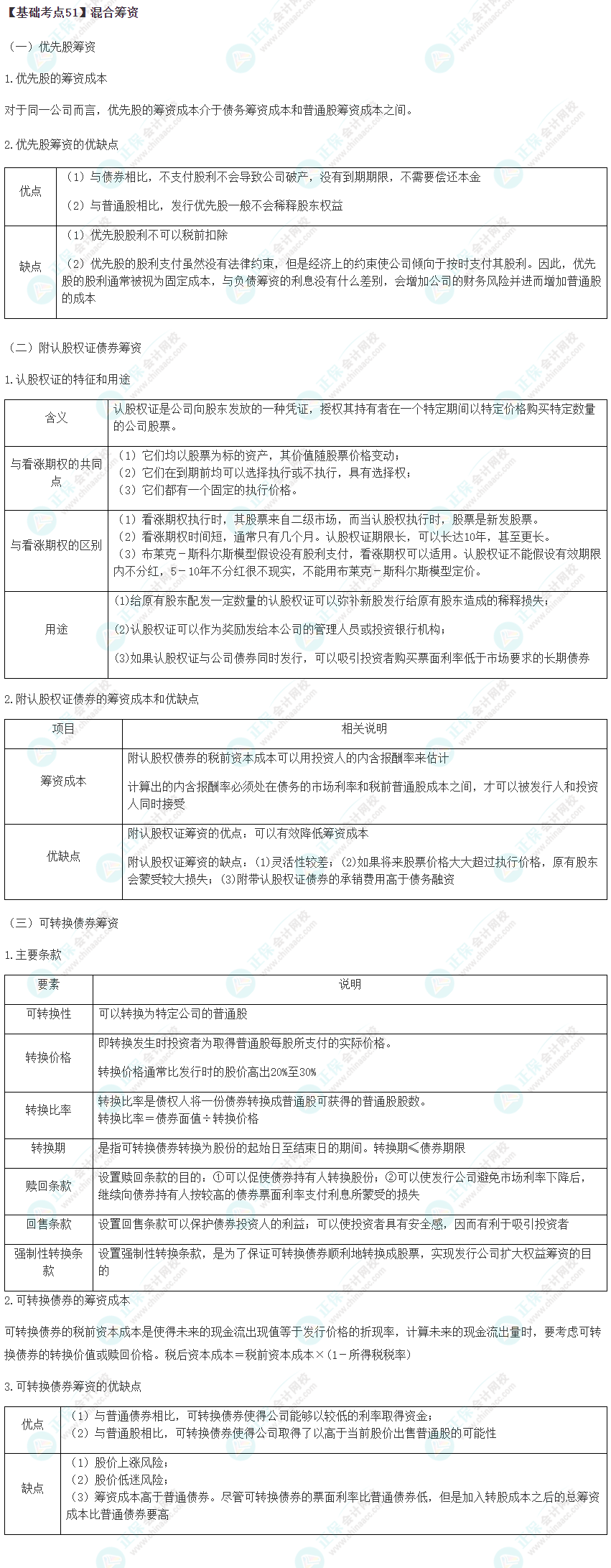 2023年注會《財管》基礎(chǔ)階段必學(xué)知識點