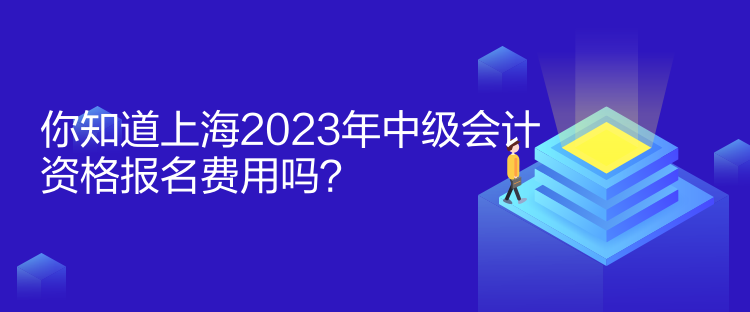 你知道上海2023年中級會計資格報名費用嗎？