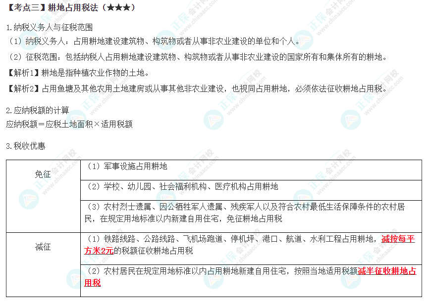 2023年注會《稅法》高頻考點(diǎn)