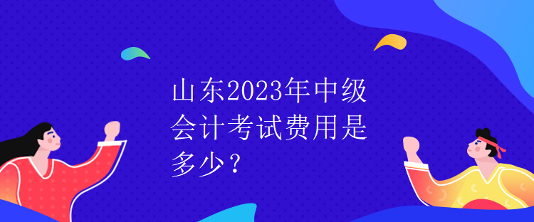 山東2023年中級(jí)會(huì)計(jì)考試費(fèi)用是多少？