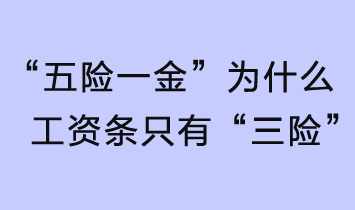 “五險一金”，為什么工資條只有“三險”？