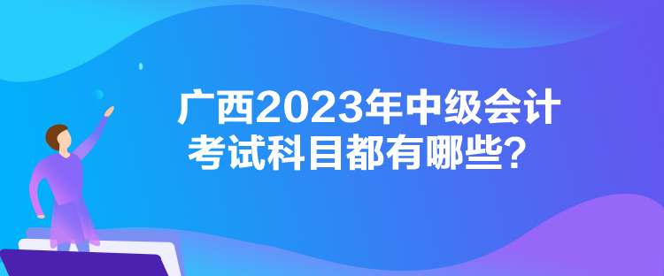 廣西2023年中級(jí)會(huì)計(jì)考試科目都有哪些？