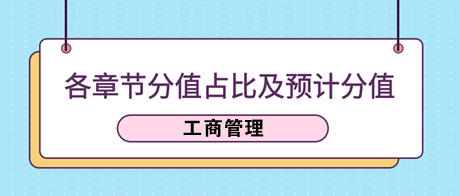 《工商管理》各章節(jié)分值占比及2023年預計分值