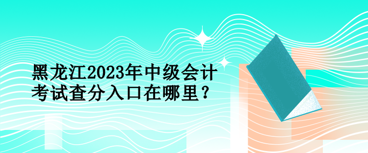 黑龍江2023年中級會計考試查分入口在哪里？