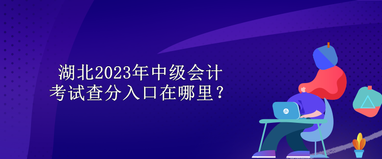 湖北2023年中級會計考試查分入口在哪里？