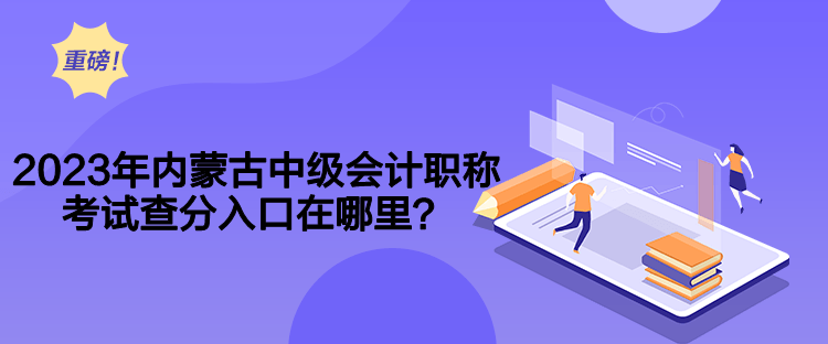 2023年內(nèi)蒙古中級(jí)會(huì)計(jì)職稱(chēng)考試查分入口在哪里？