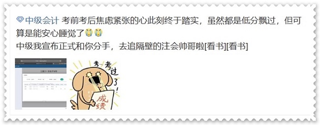 中級會(huì)計(jì)考生查分后精神狀態(tài)大賞 內(nèi)附精彩學(xué)習(xí)包！