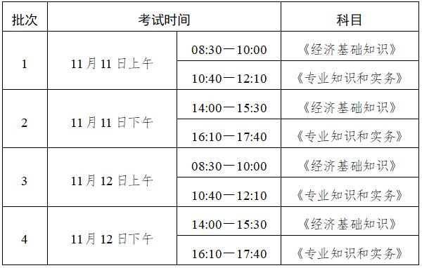 2023初中級經(jīng)濟(jì)師考試時(shí)間