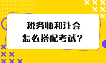 稅務(wù)師和注會怎么搭配考試？