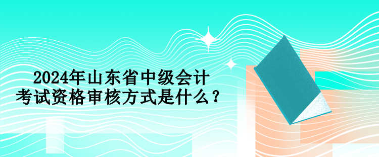 2024年山東省中級(jí)會(huì)計(jì)考試資格審核方式是什么？