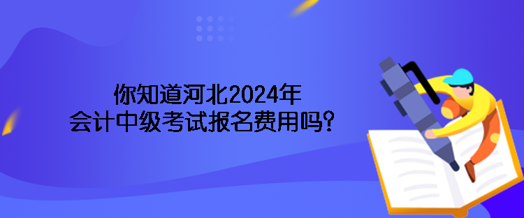 你知道河北2024年會(huì)計(jì)中級(jí)考試報(bào)名費(fèi)用嗎？