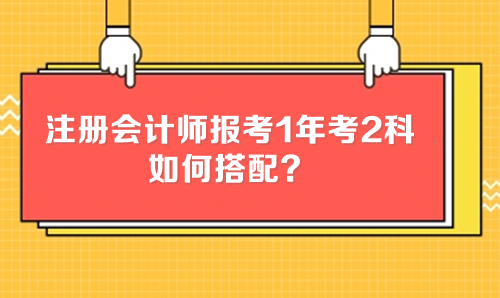 注冊(cè)會(huì)計(jì)師報(bào)考1年考2科 如何搭配？