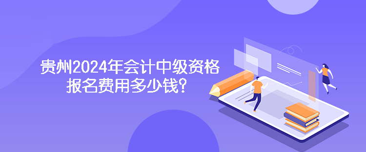 貴州2024年會(huì)計(jì)中級(jí)資格報(bào)名費(fèi)用多少錢？