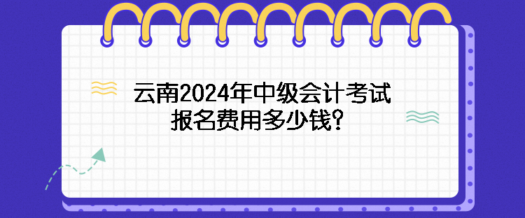 云南2024年中級(jí)會(huì)計(jì)考試報(bào)名費(fèi)用多少錢？
