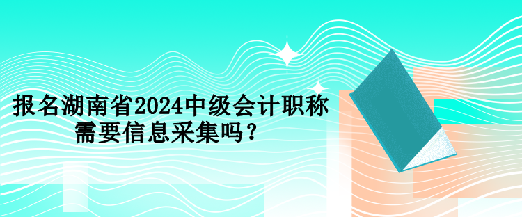 報(bào)名湖南省2024中級(jí)會(huì)計(jì)職稱需要信息采集嗎？