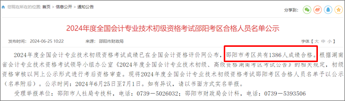 曝光！2024年部分地區(qū)初級(jí)會(huì)計(jì)考試合格率公布 合格率有所上升？