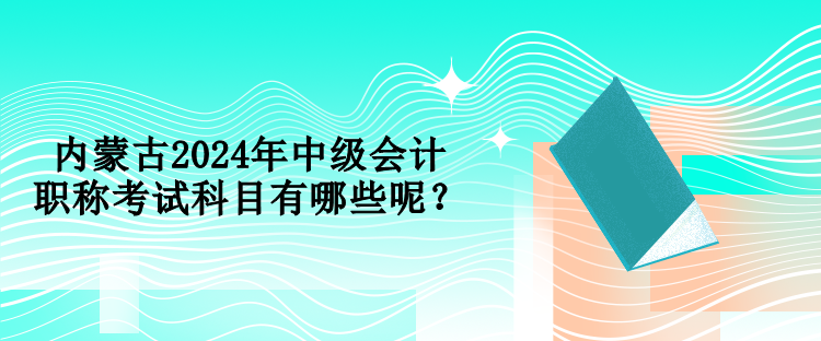 內(nèi)蒙古2024年中級會計職稱考試科目有哪些呢？