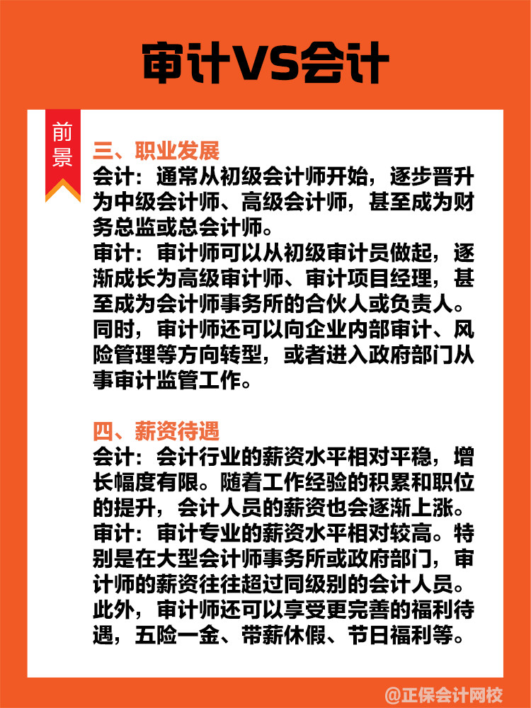 審計(jì)VS會(huì)計(jì)！哪個(gè)更有前途？