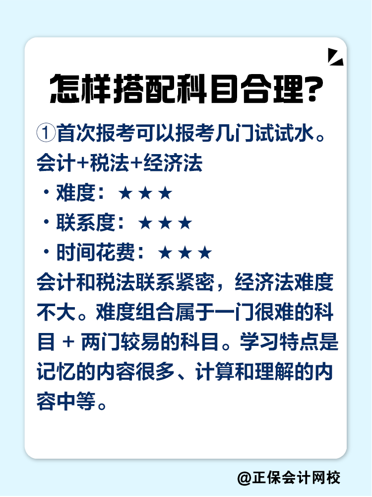 2025注會考試報幾科比較合適？科目如何搭配？