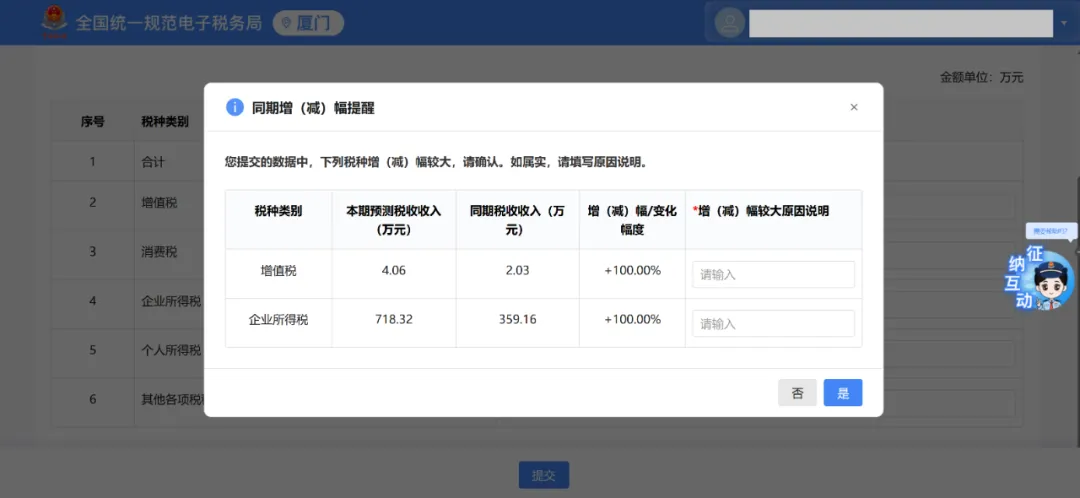 電子稅務(wù)局丨稅收預(yù)測(cè)填寫(xiě)指南